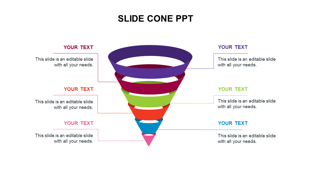 Exciting Slide Cone PPT Presentation Template Designs